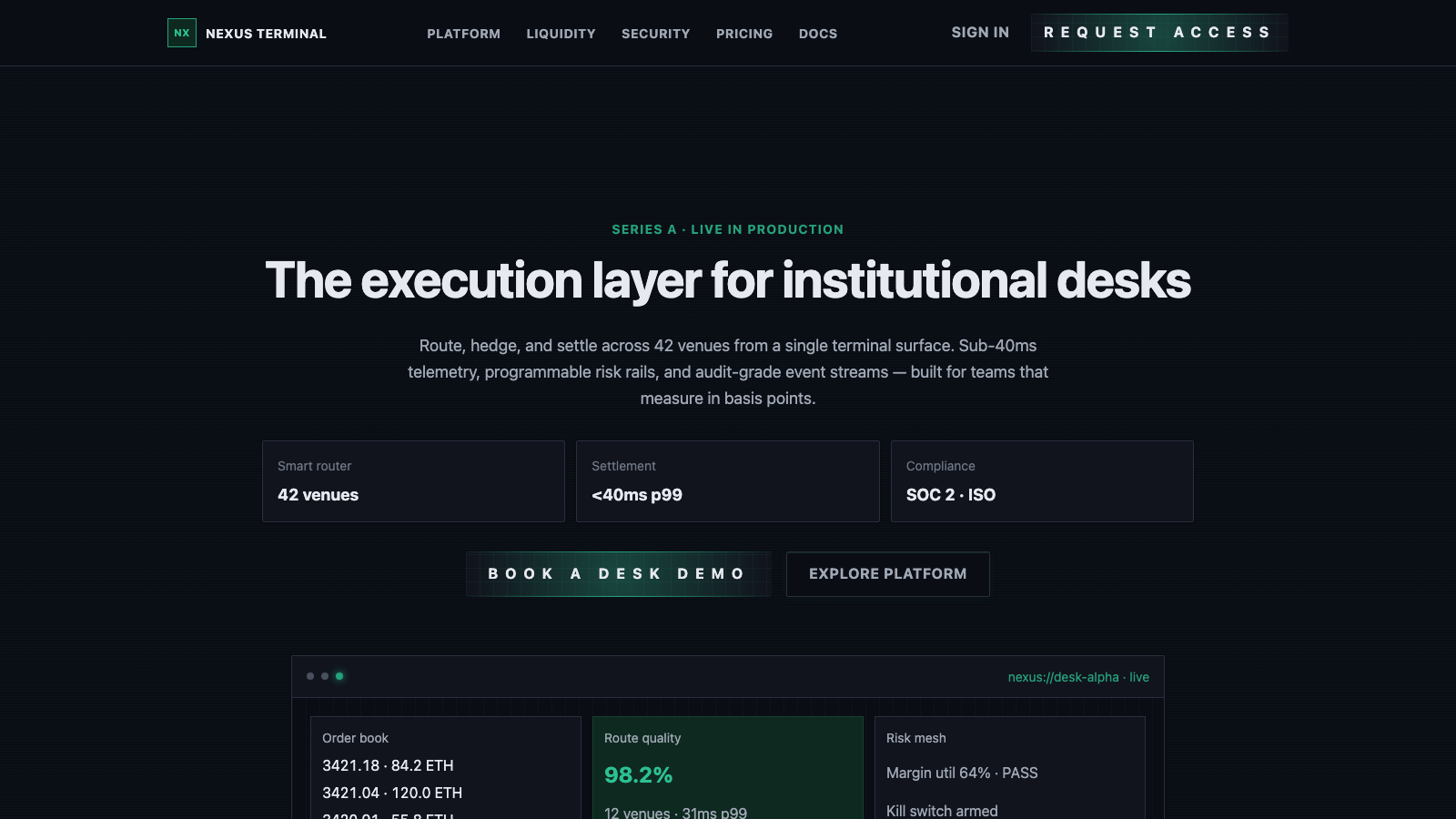 Matrix 模板示例截图