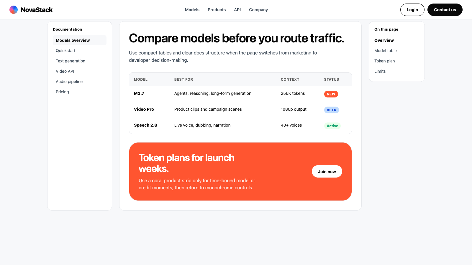 MiniMax 设计模板生成的网站第二屏截图