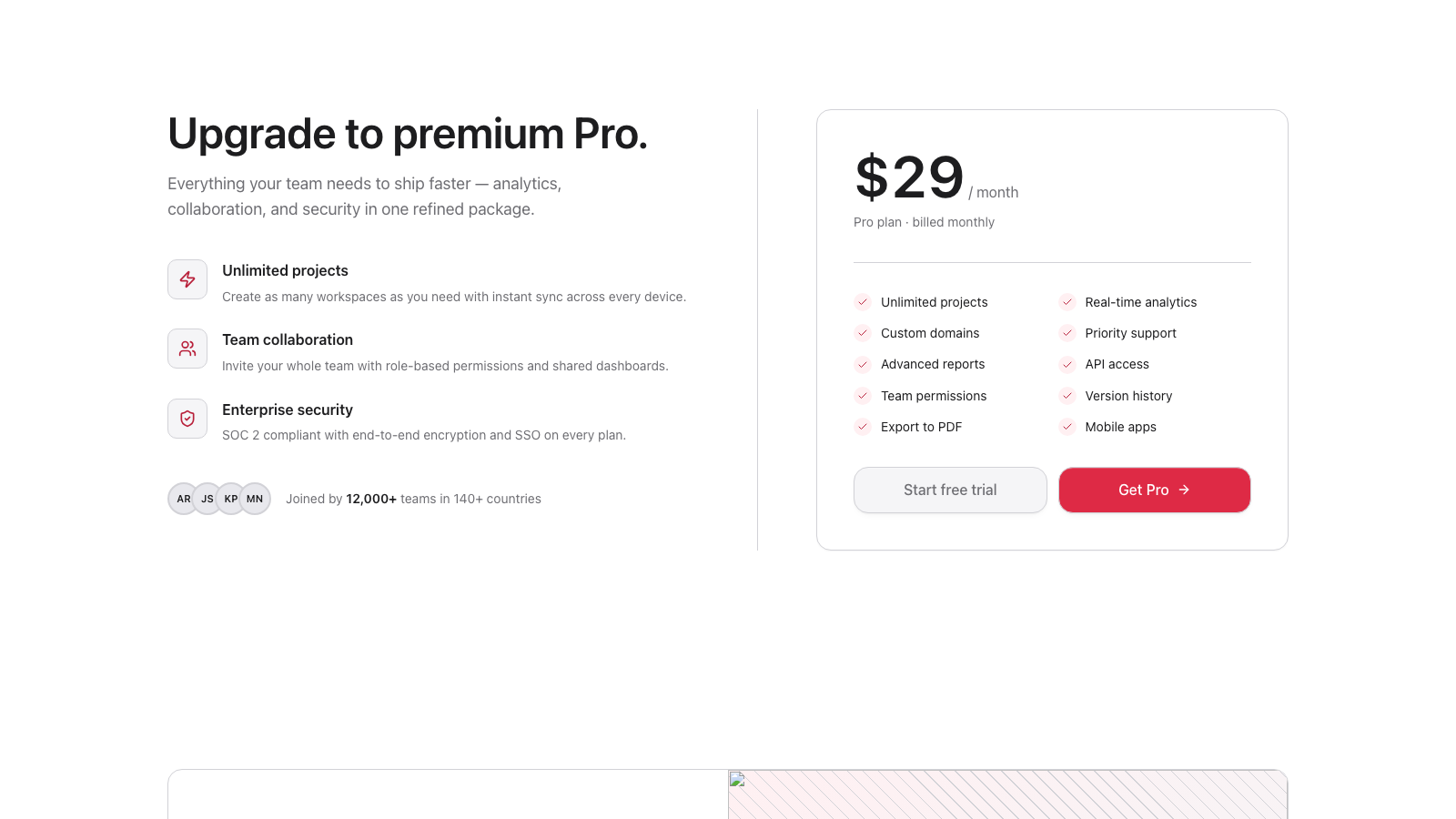 Premium 设计模板生成的网站深度内容截图