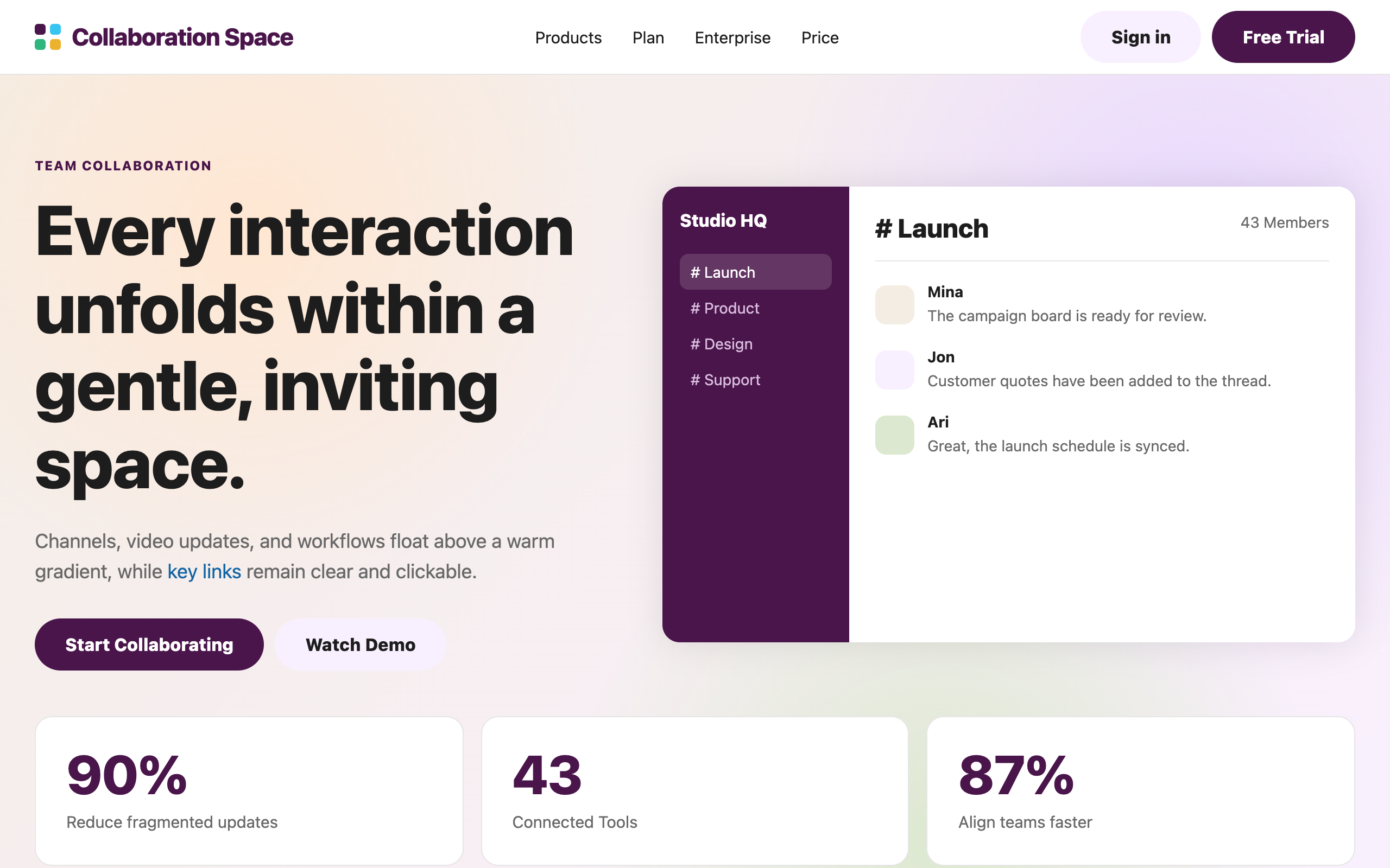 Slack 模板示例截图